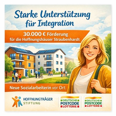 30.000 Euro für Integration: Hoffnungshäuser in Straubenhardt gestärkt